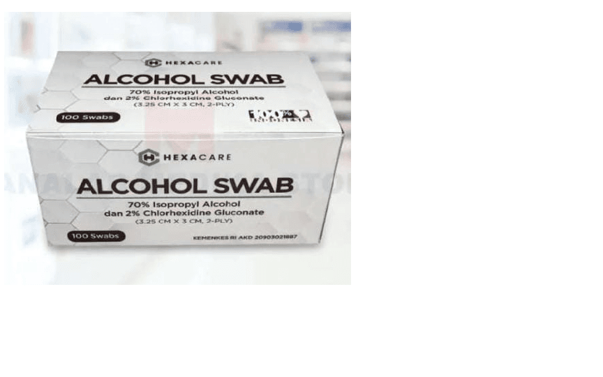Alcohol Swab Hexacare 100s
